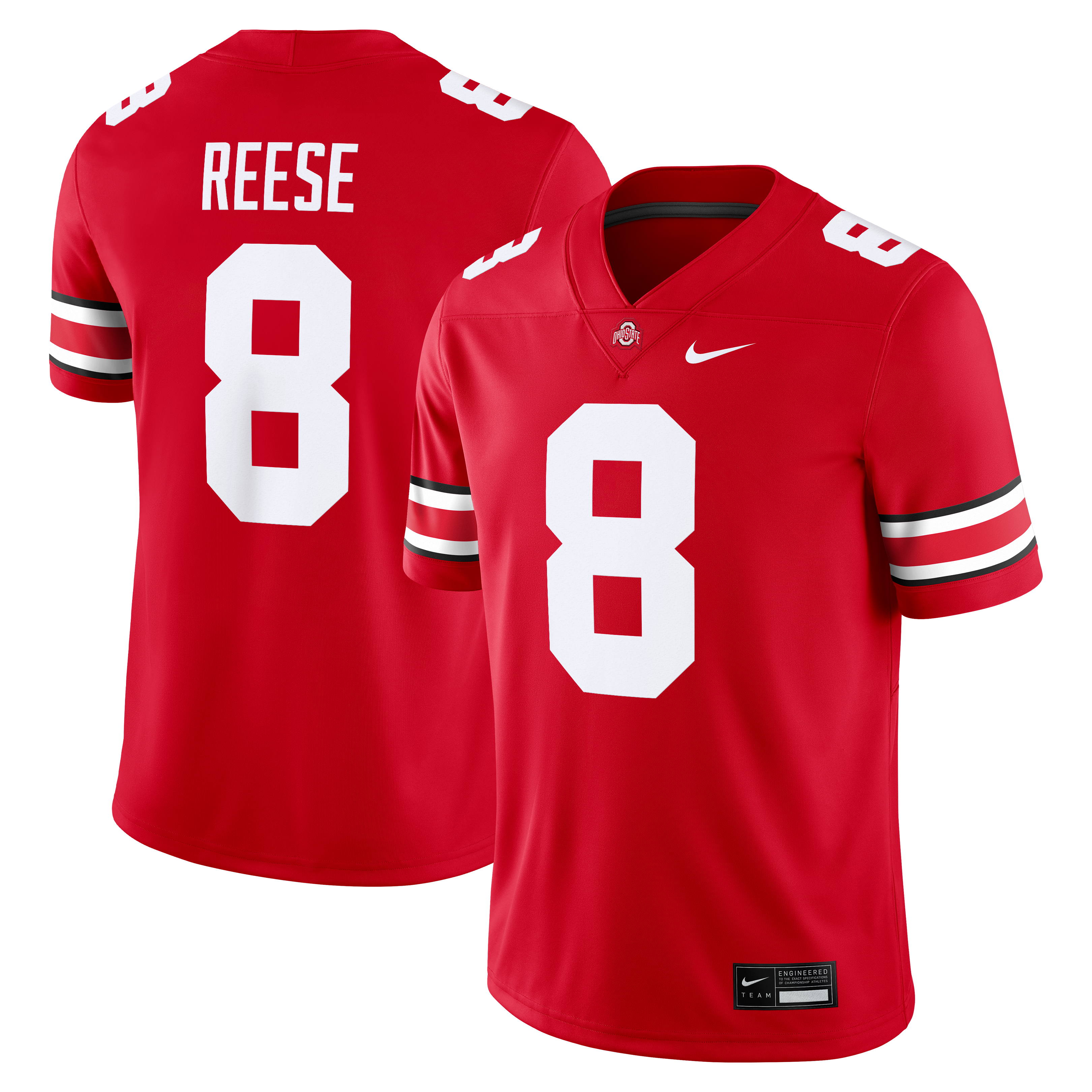 Arvell Reese Ohio State Buckeyes Nike Game Jersey - Scarlet