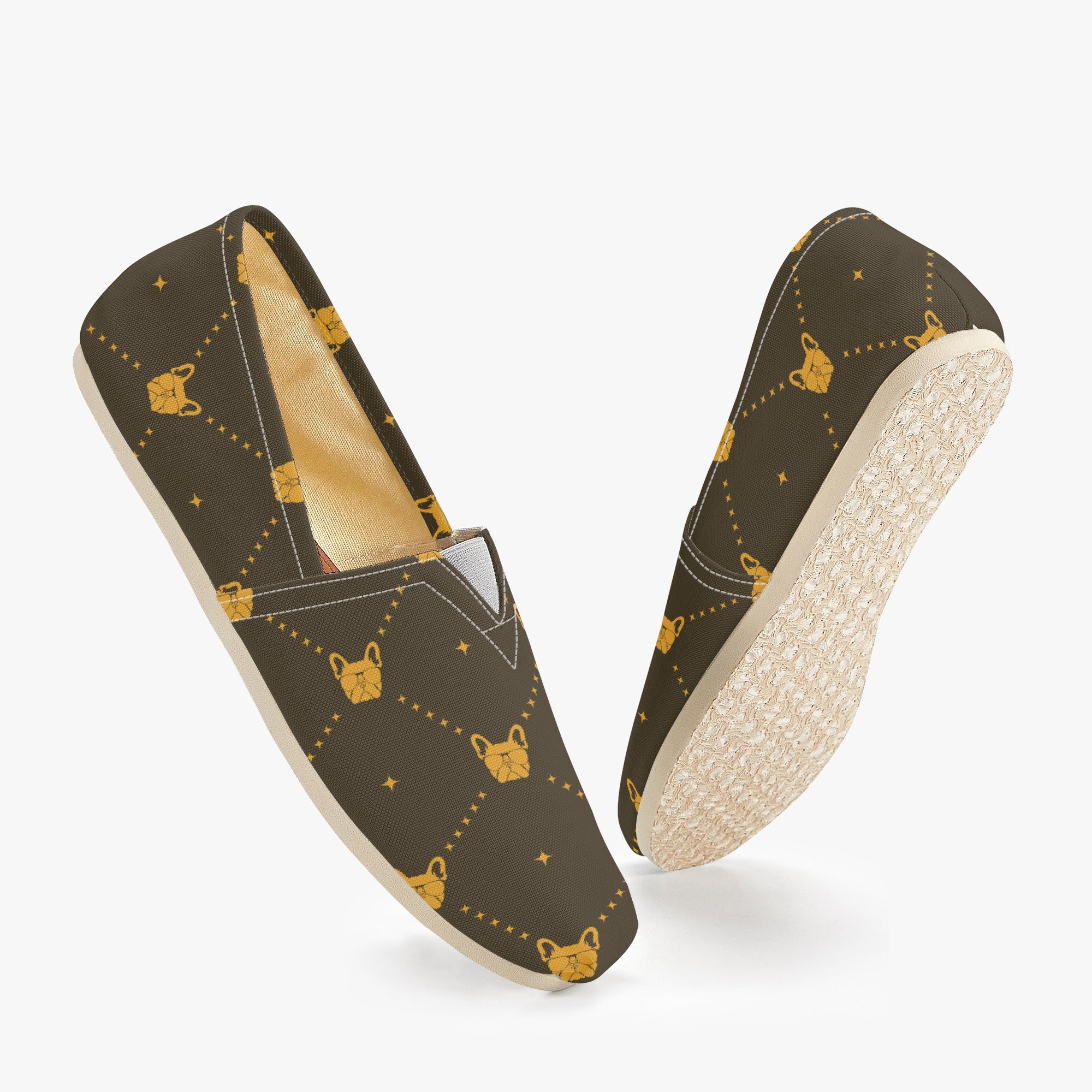 Cannoli - Dog Owner Casual Canvas Shoes For Frenchie Fans
