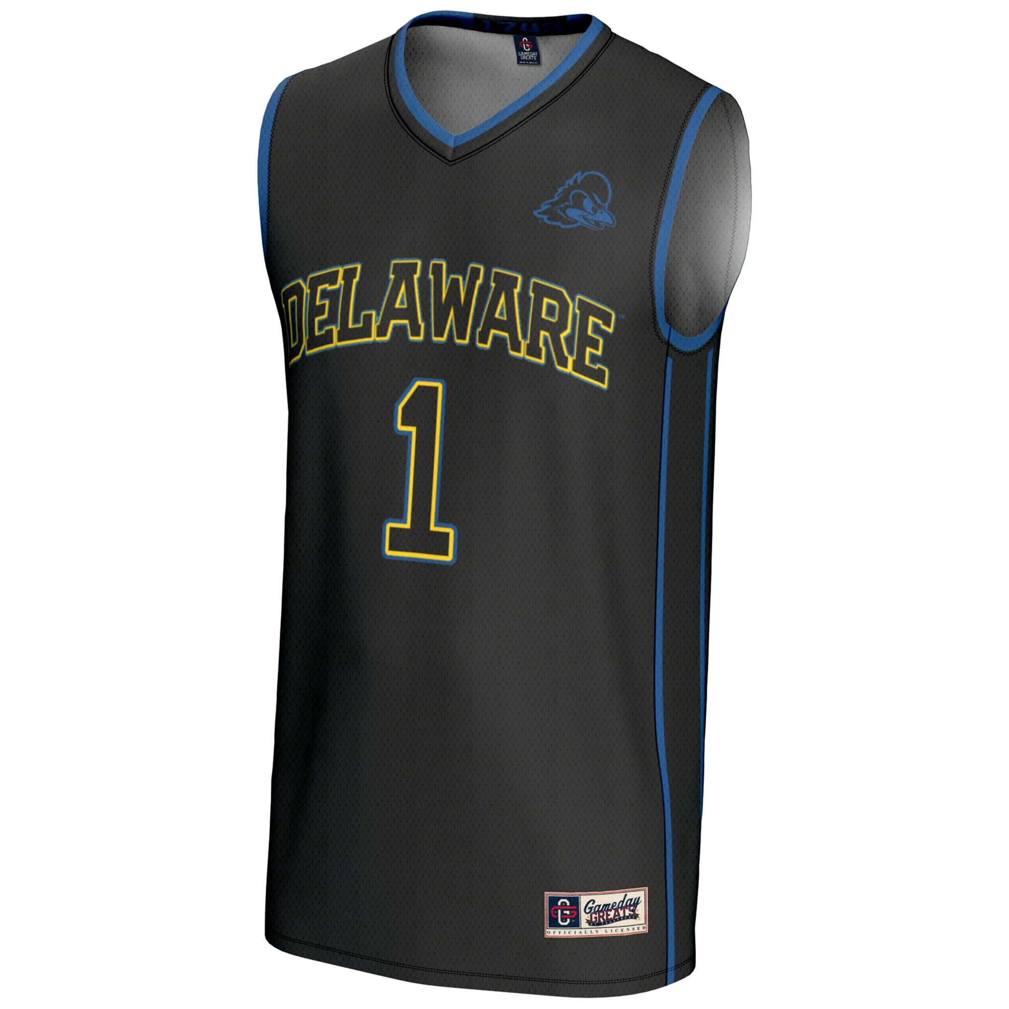 [DDG] Delaware Fightin' Blue Hens GameDay Greats Lightweight Basketball Jersey - Black