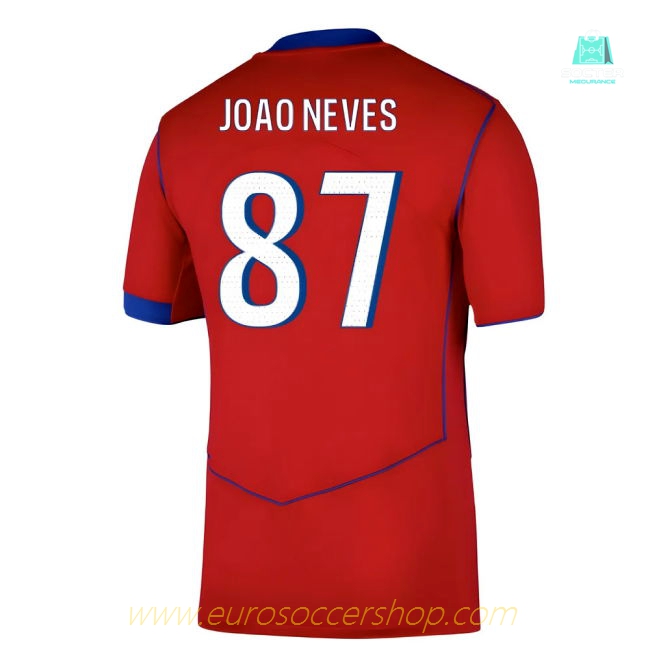 2025-2026 PSG Third Shirt (Joao Neves 87)