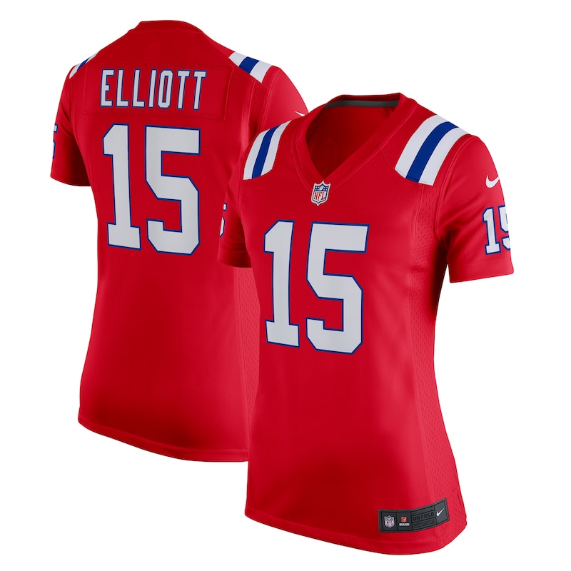 None Ezekiel Elliott NE Patriots Championship Premium Material Jersey