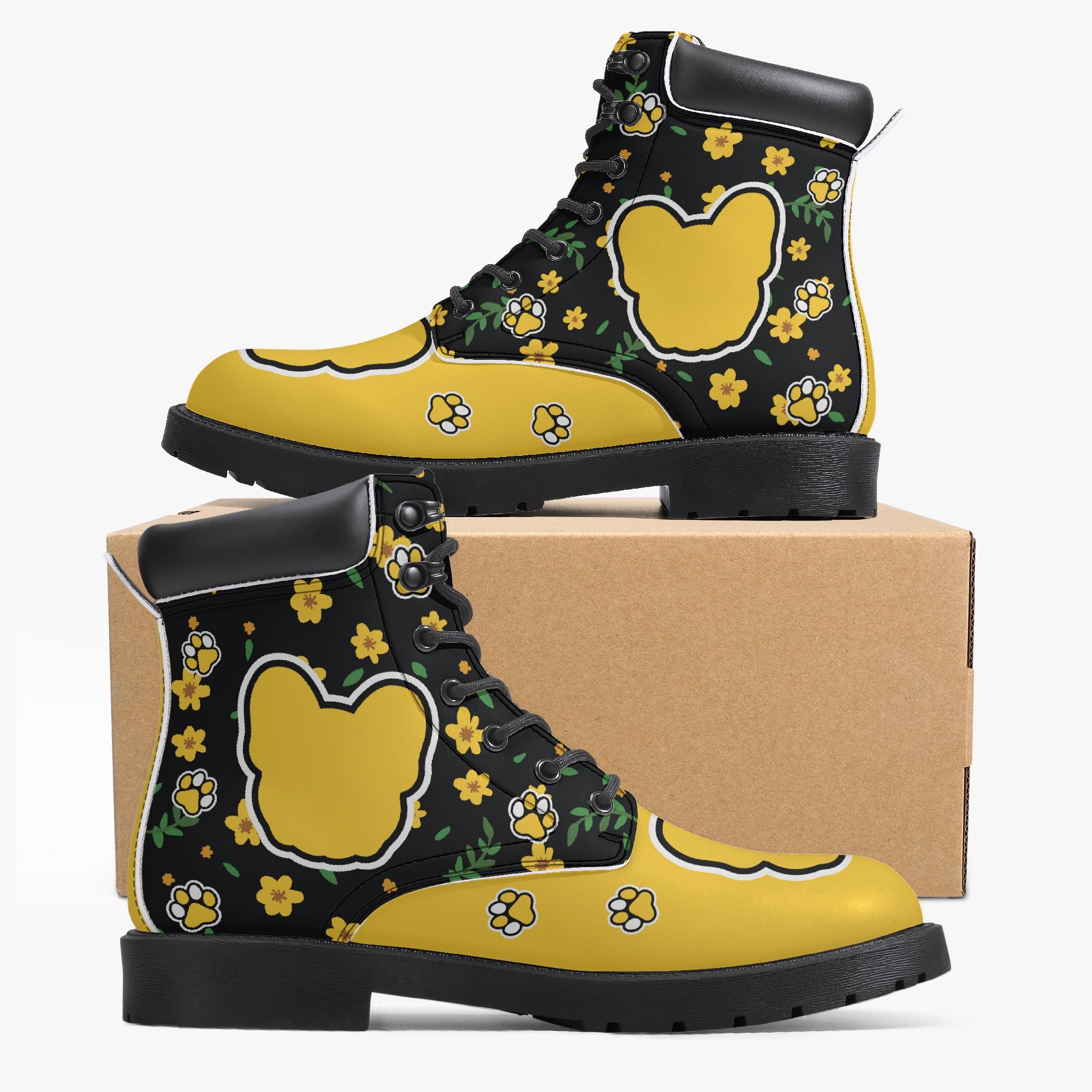 French Bulldog Lover Camilla Casual Leather Boot Perfect Gift Idea