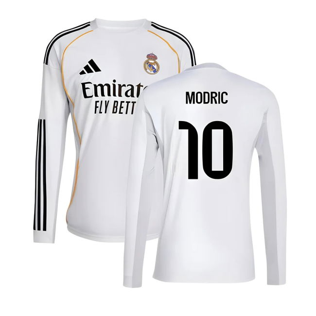 2025-2026 RM Home Football Shirt (Modric 10) Lightweight