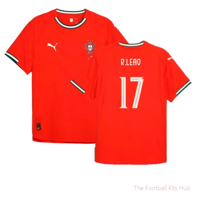 2025-2026 Portugal Home Authentic Jersey (R.Leao 17)