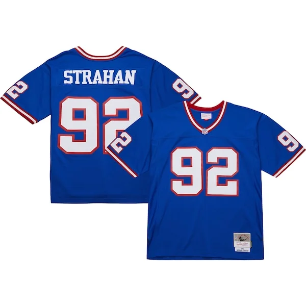 None Michael Strahan Replica Jersey - Royal | NFL Player Jersey