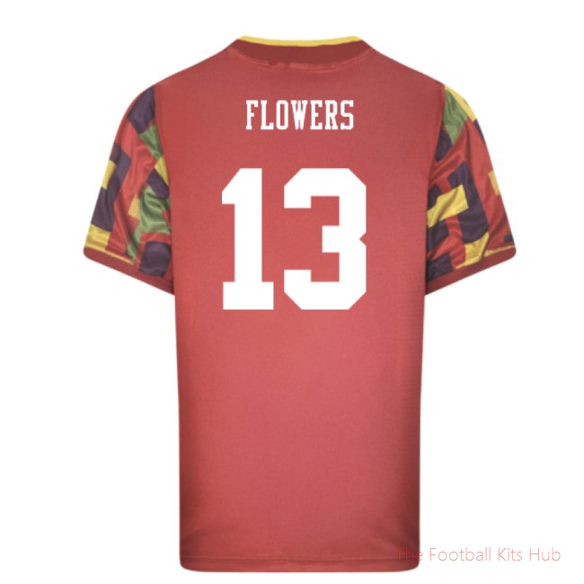 England 1996 Away Retro Goalkeeper Shirt (Flowers 13)