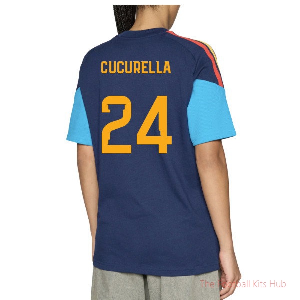 [JED] 2026/27 Spain Training Tee (Night Indigo) (Cucurella 24)