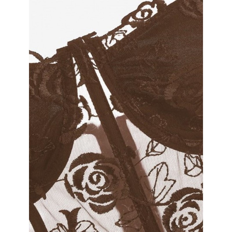 Corset-style Lace Bustier Tube Top OG8355