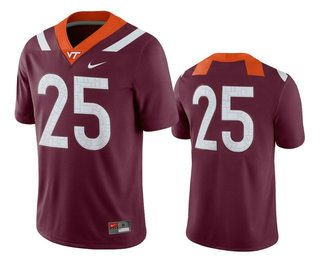 Men's None Game 2024 premium Maroon College #25 team authorized Jersey