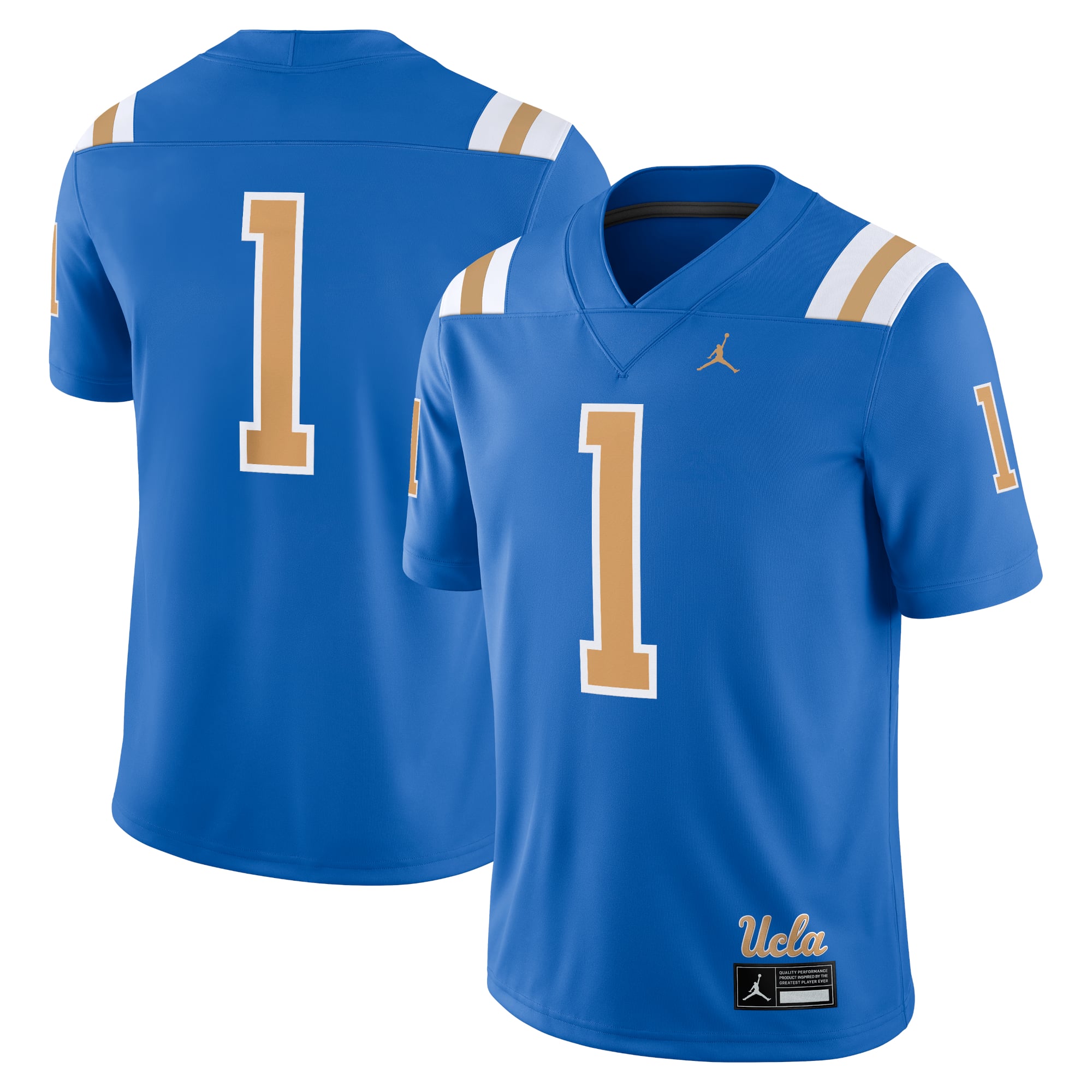 #1 UCLA Bruins Jordan Brand Game Jersey - Blue