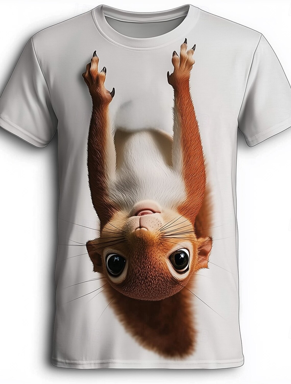 Men's Unisex Cat 3D Shirt T Tee Short Sleeve Print Crew Neck Designer