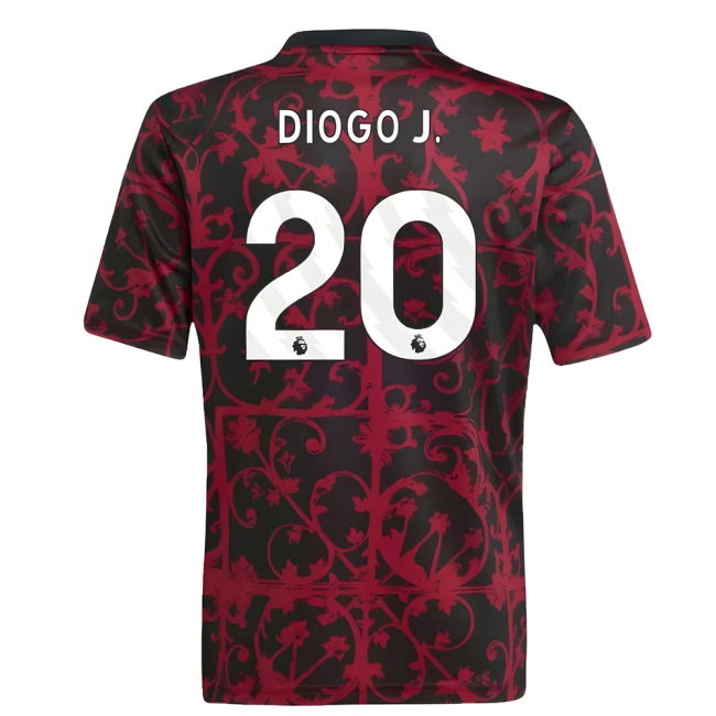 2025-2026 Liverpool Shirt (Black) - Kids (Diogo J. 20) (Black)