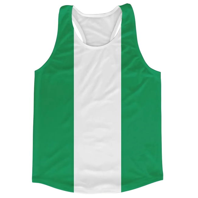 World-Class Pro-Grade Nigeria Flag Running Vest Pro-Grade
