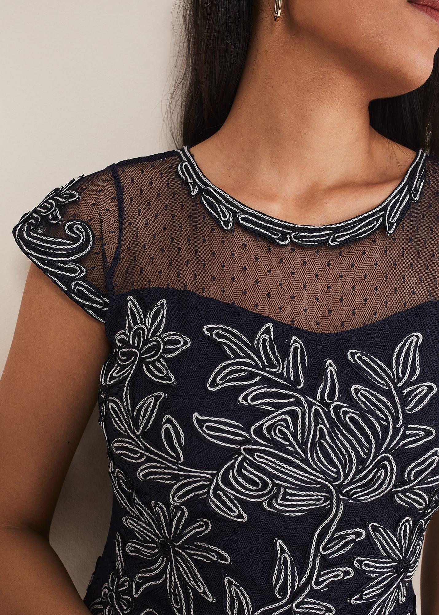 Petite Zila Tapework Dress