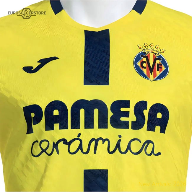 Villarreal Home Kit 2025-2026 Supporter Wear Jersey