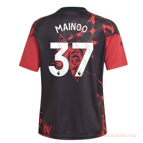 Manchester United 2026-2027 Pre-Match Shirt Kids' Mainoo #37 Team Kit