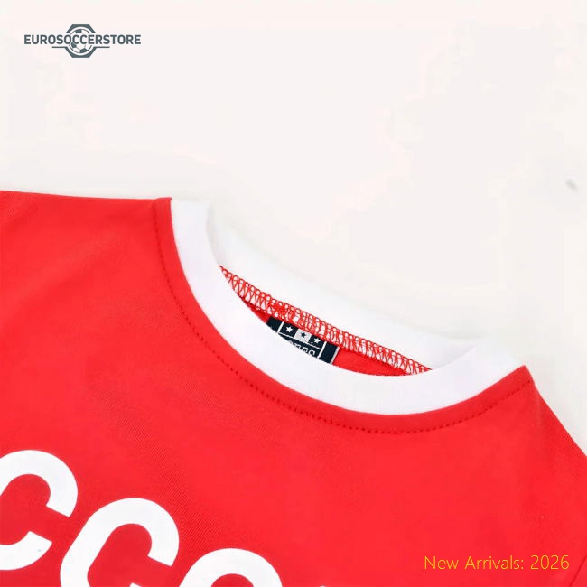 Kids Soviet Union CCCP 12th Man T-Shirt - Red/White Ringer
