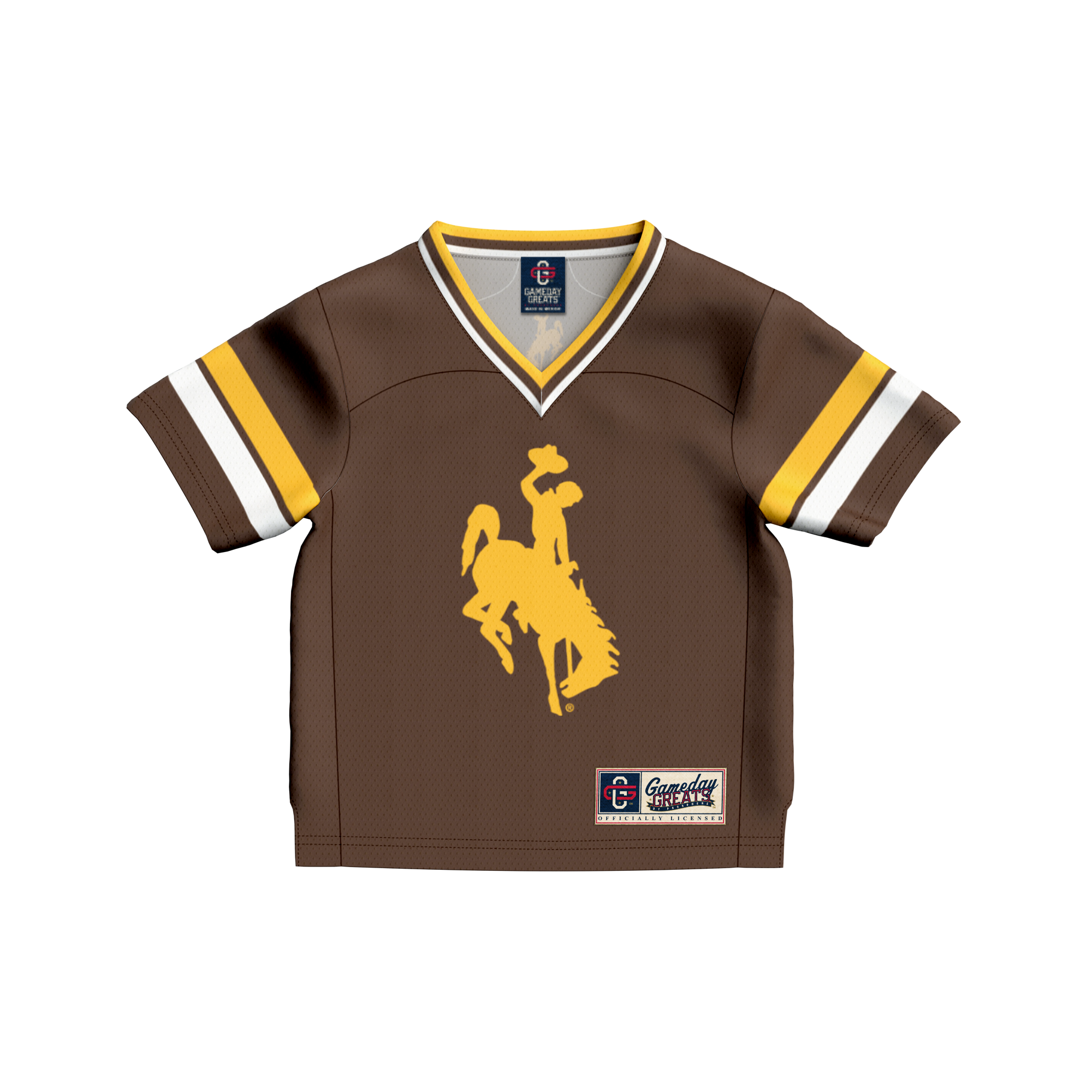 #1 Wyoming Cowboys GameDay Greats Toddler Lightweight Collegiate Football Fashion 2026/2027 Football Jersey - Brown
