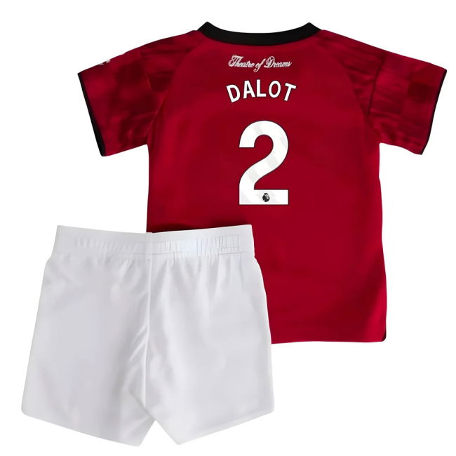 Official Licensed Man Utd Home Supporter Kit for Baby (Dalot 2)