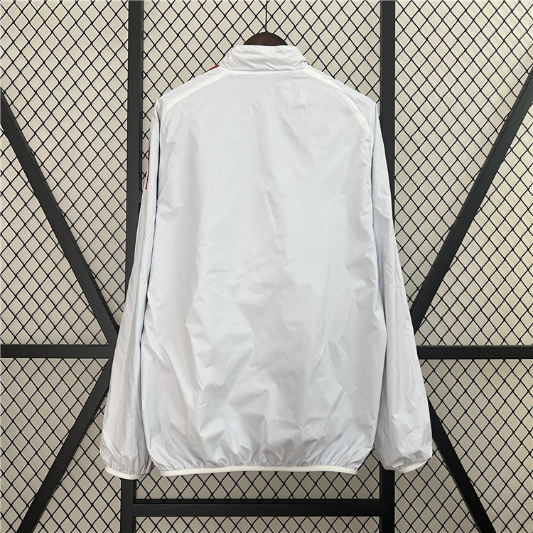 UEFA Euro 2024 Italy Reversible Trench Jacket WhiteBlue - Official