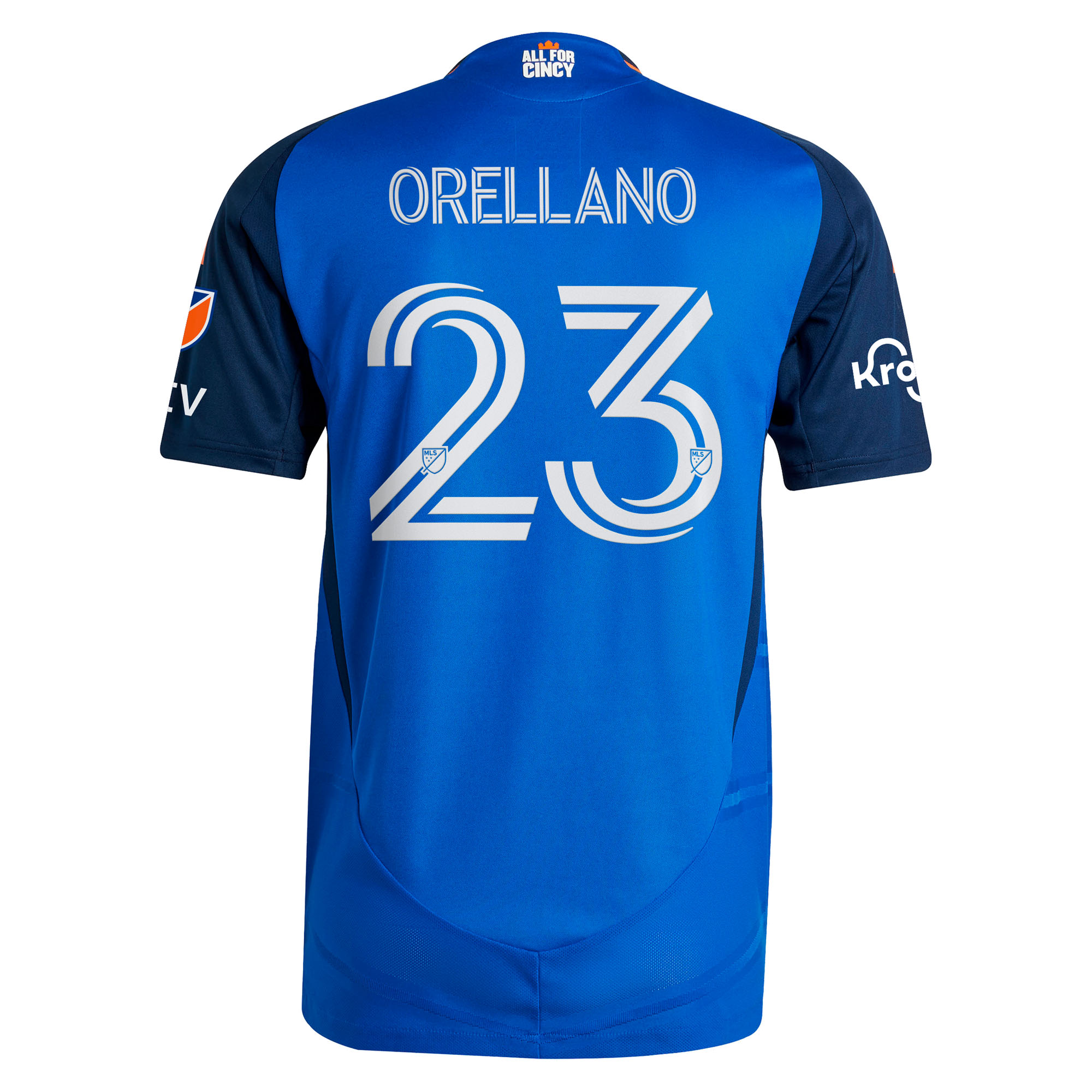 [JED] Luca Orellano FC Cincinnati 2025 Orange and Blue Legacy Kit Authentic Player Jersey - Blue