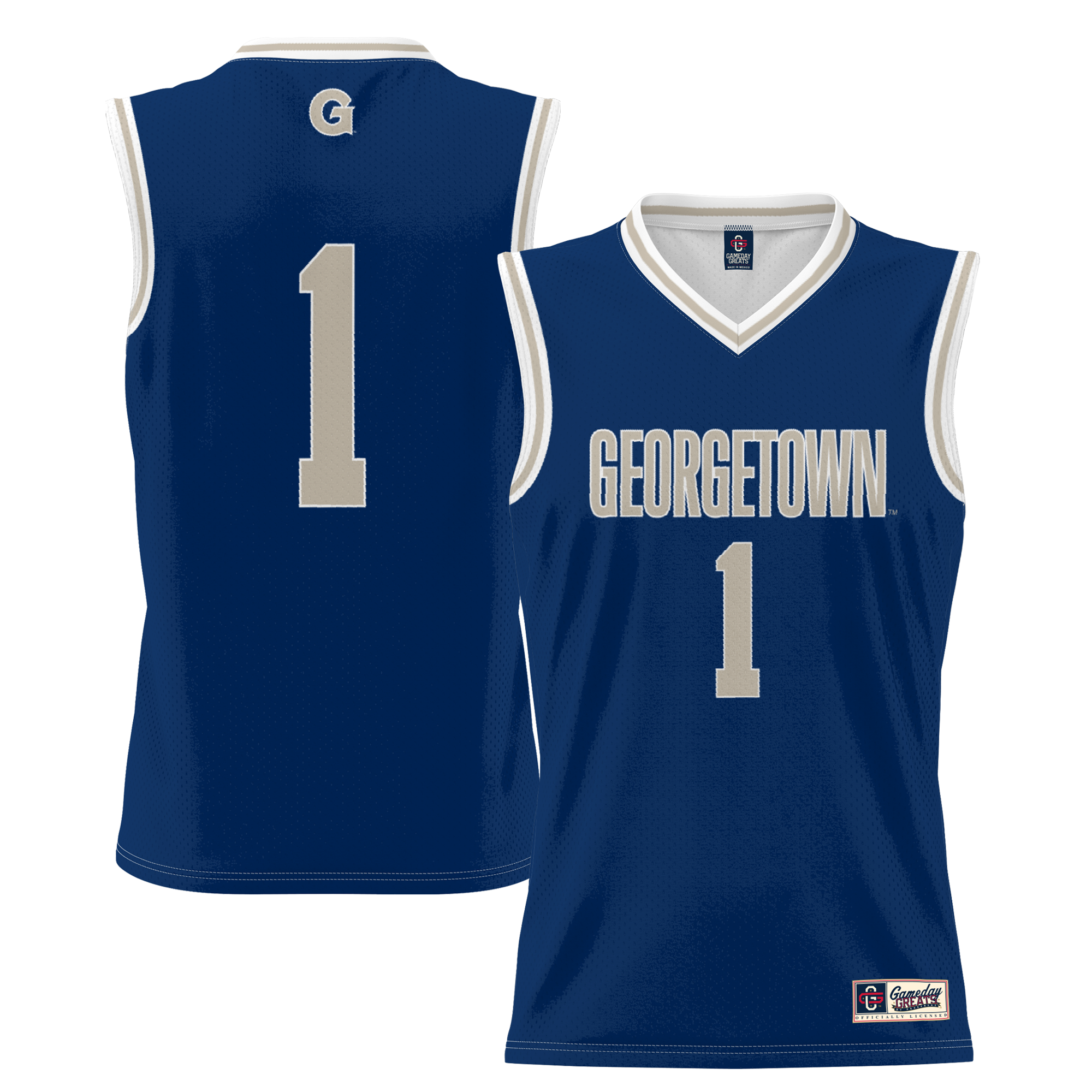 [NJP] Georgetown Hoyas GameDay Greats Youth Lightweight Basketball Jersey - Navy