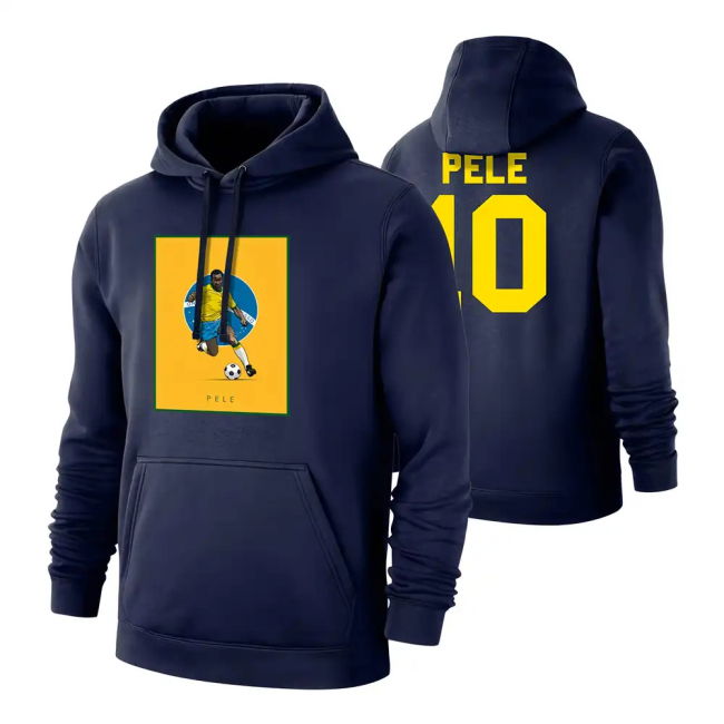 World Pele Selecao Footer With Hood, Dark Blue Match Soccer