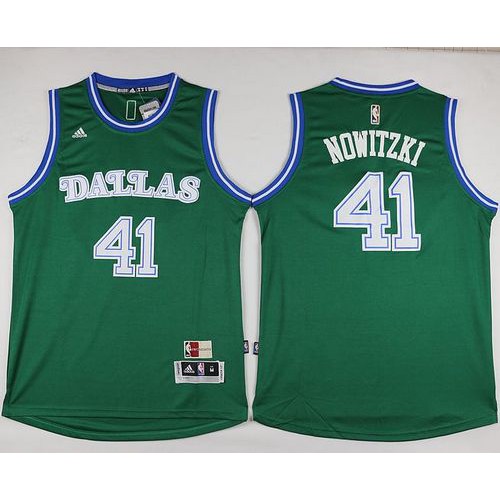 Mavericks Green Dallas Mavericks #41 Jersey - NBA Fan Apparel