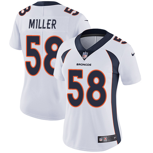 NFL D B Broncos Von Miller #58 White Limited Game Jersey - Premium