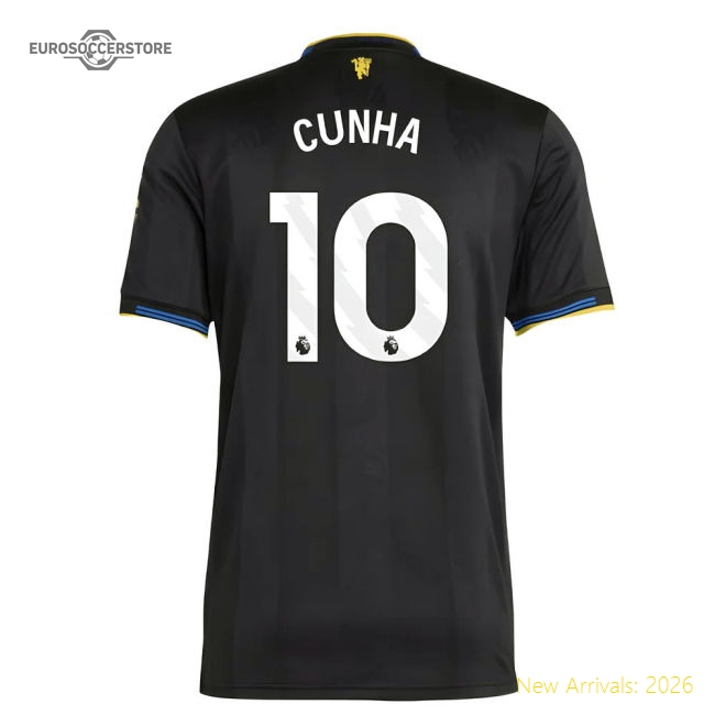 Premium 2025-2026 Man Utd Authentic Third Shirt (cunha 10) - Premium