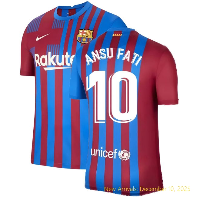 2021-2022 Barcelona Barca Premium Home Shirt (ANSU FATI 10) -
