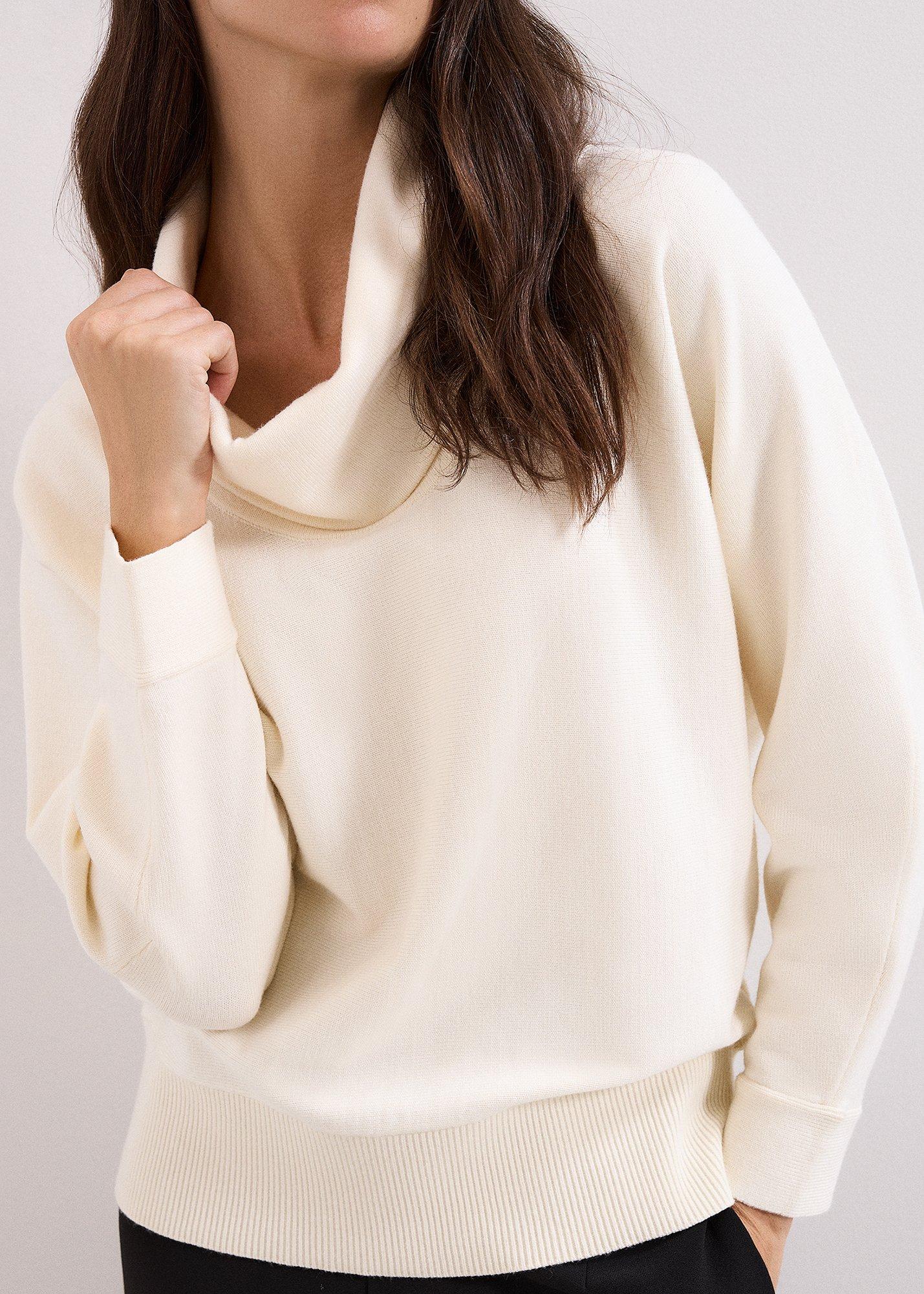 Rosalie Ivory Soft Cowl Neck Jumper