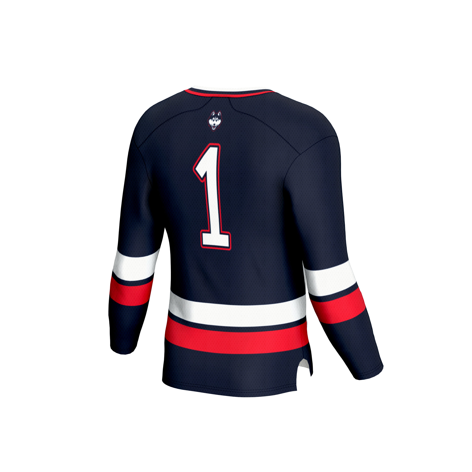 [NJP] UConn Huskies GameDay Greats Unisex Lightweight Men's Hockey Team Fashion Jersey - Navy