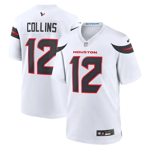 None Nico Collins Game Jersey - White | NFL Player Jersey | NFL Footba