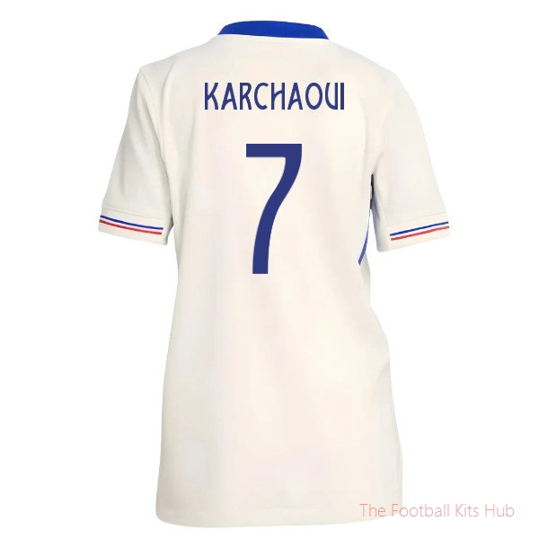 2025-2026 France Womens Team Away Shirt (Kids) (Karchaoui 7)
