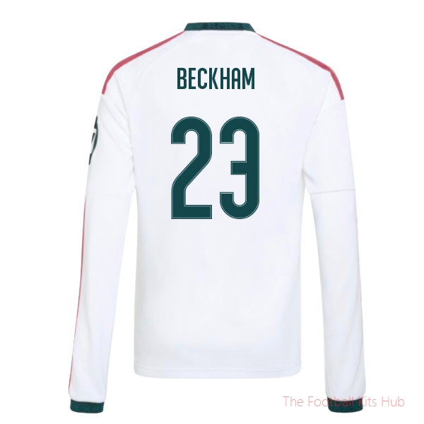 Real Madrid 2026-2027 Long Sleeve Home Shirt (Kids) (Beckham 23)