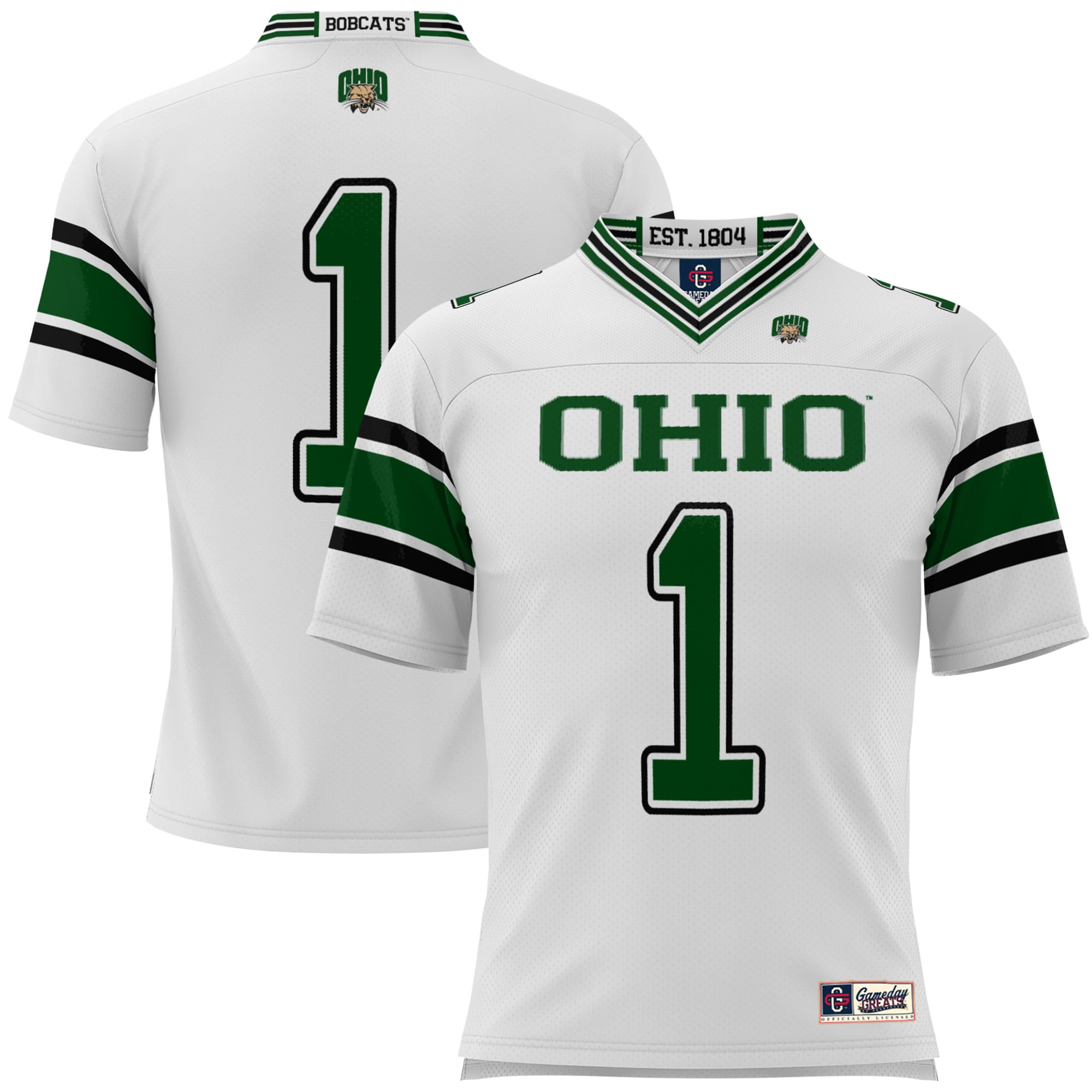 #1 Ohio Bobcats GameDay Greats 2026 Season Football Jersey - White