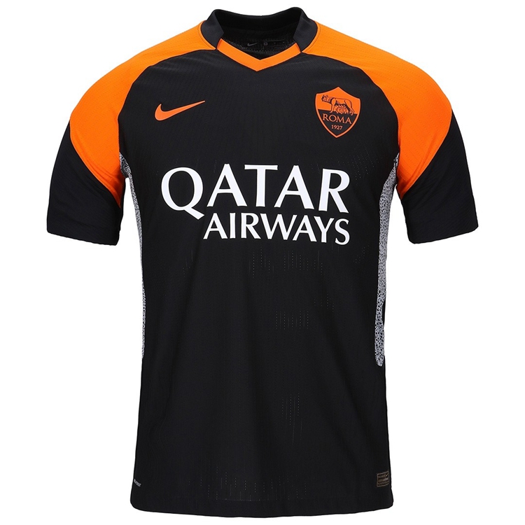 AS Roma 20-21 Third Black Soccer Jersey Shirt - Official Replica 10219