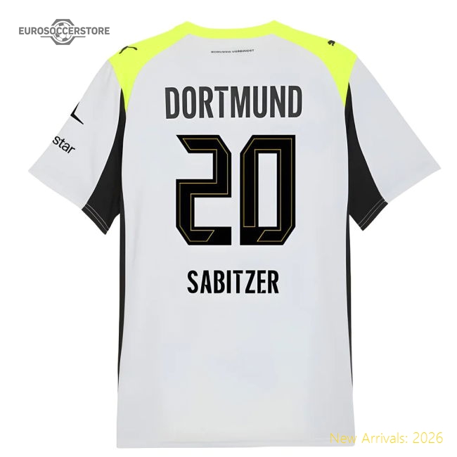 Away Club Teams,Borussia Dortmund 2025-2026 Borussia Kit Shirt Soccer