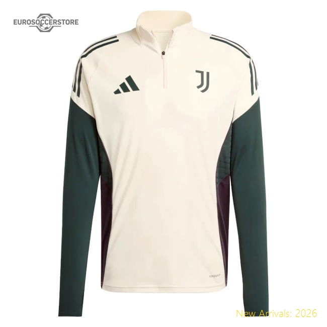 Supporter 2025-2026 Juventus Eu Training Top (Ecru Tint)
