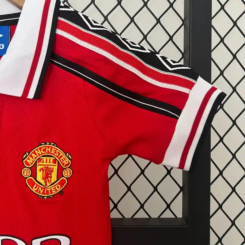 1998-1999 Kids Manchester United Jersey retro kit