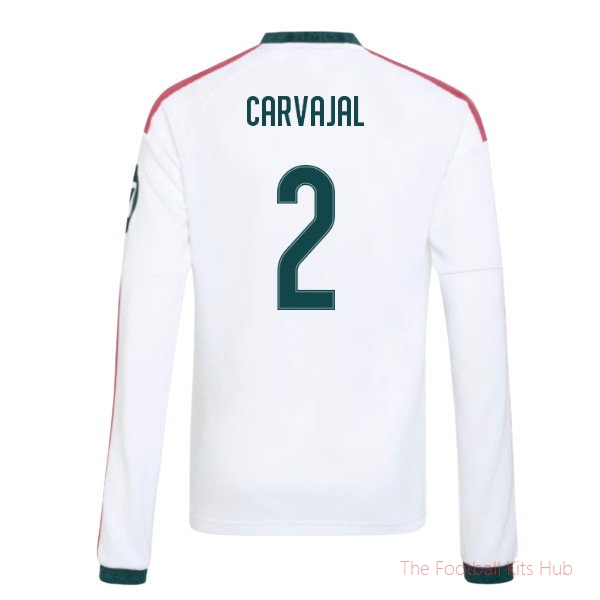 Real Madrid 2026-2027 Long Sleeve Home Shirt (Kids) (Carvajal 2)