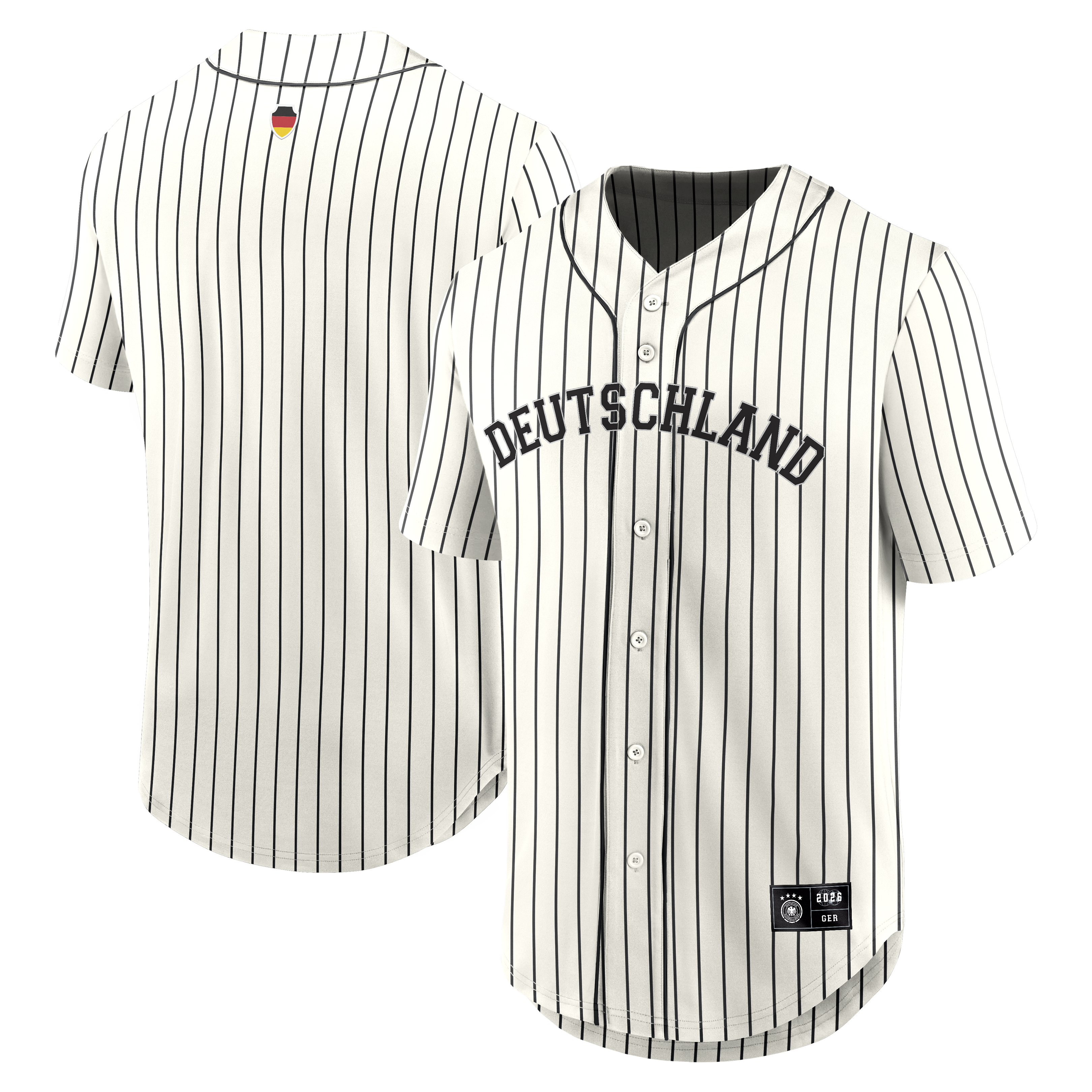 [SJH] Germany National Team Oversized Baseball Jersey - Cream