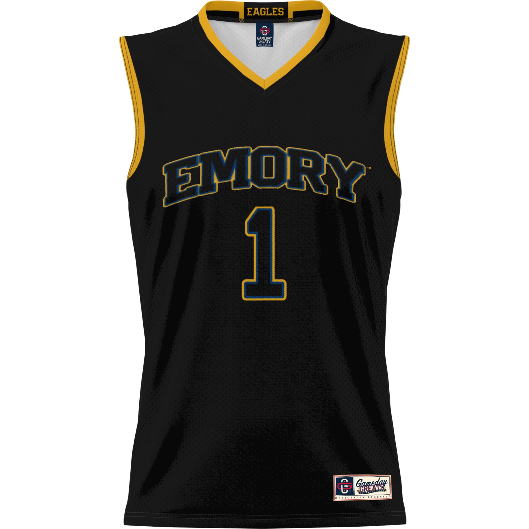 [DDG] Emory Eagles GameDay Greats Youth Lightweight Basketball Jersey - Black