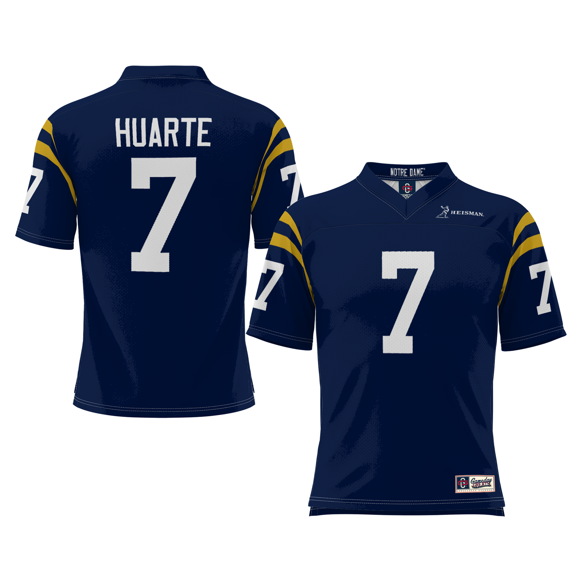 Youth John Huarte Navy Notre Dame Fighting Irish Heisman Football Jersey