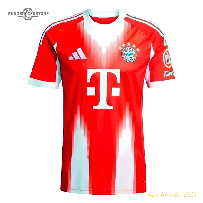 Bayern Munich Home Kit 2025-2026 Fan Wear Jersey Stadium Approved