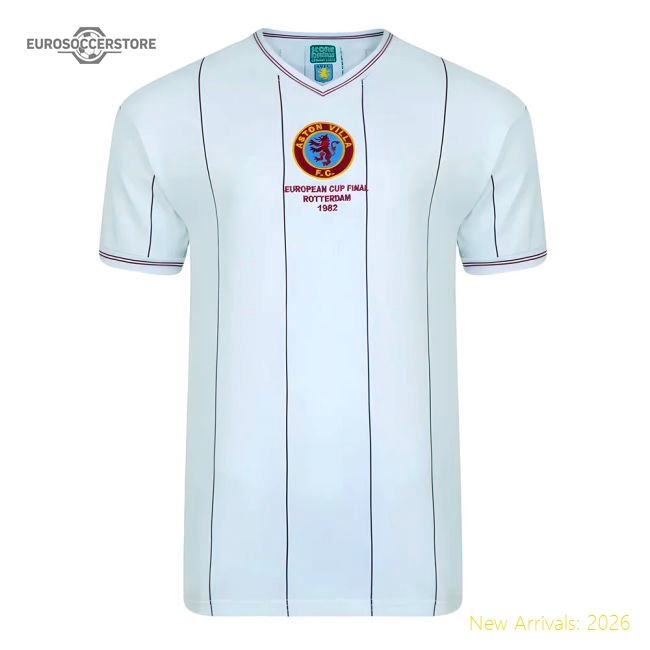 Euro Final Retro Football Shirt Score Draw Aston Villa 1982