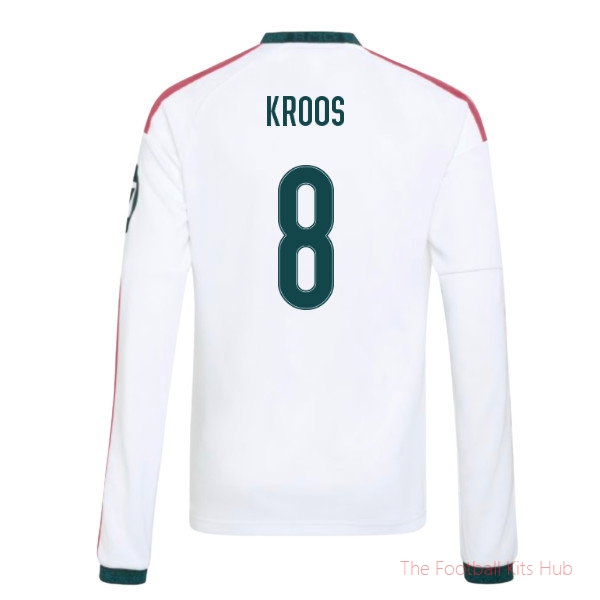 Kroos #8 Real Madrid Long Sleeve Home Shirt 2026-2027 Club Kit Kids'