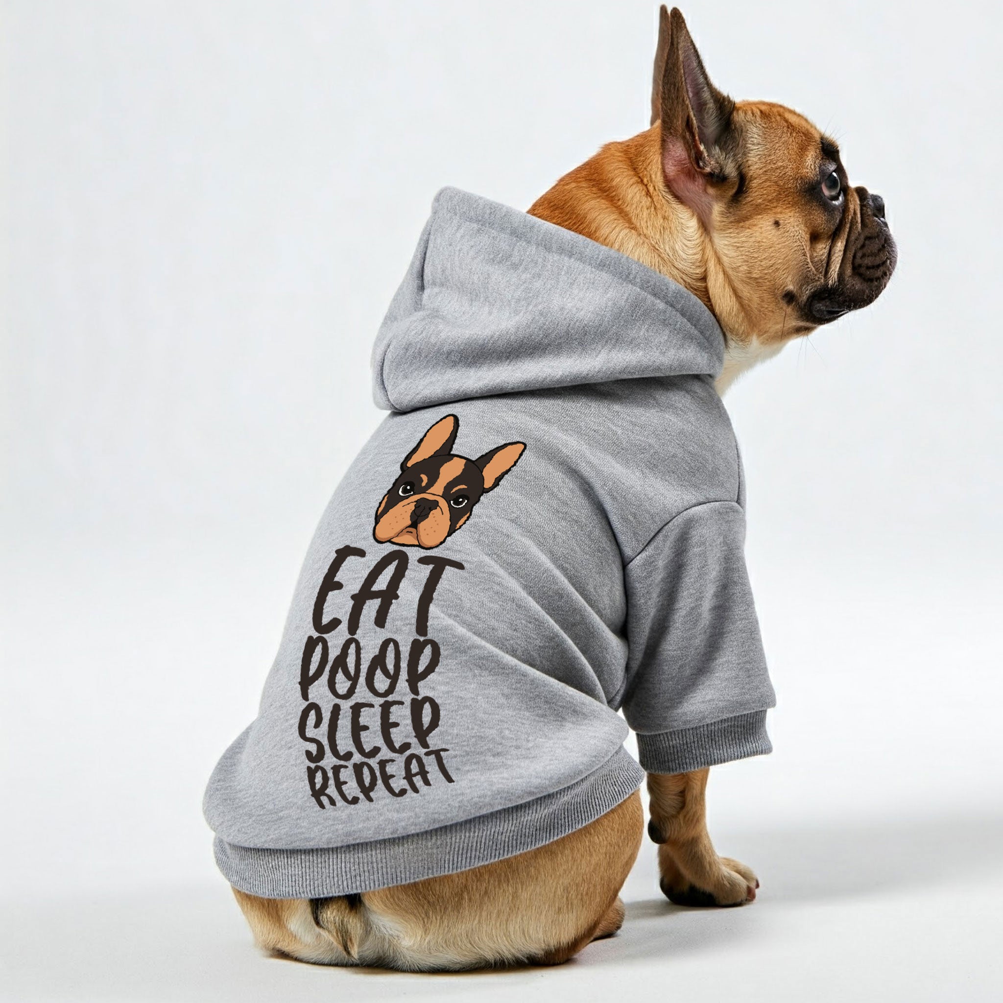 Fashion-Forward Eat Poop Sleep - Personalized French Bulldog Hoodies ...