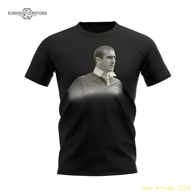 Eric Manchester Cantona United Legend T-Shirt (Black) For Premier